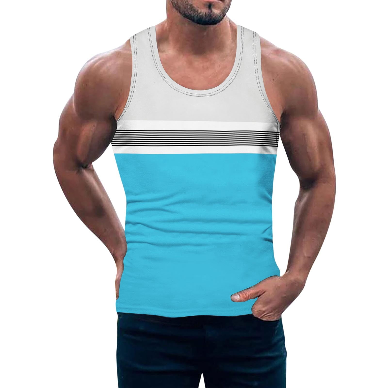 Pimfylm Compression Tank Tops For Men Men's Heavyweight Sleeveless