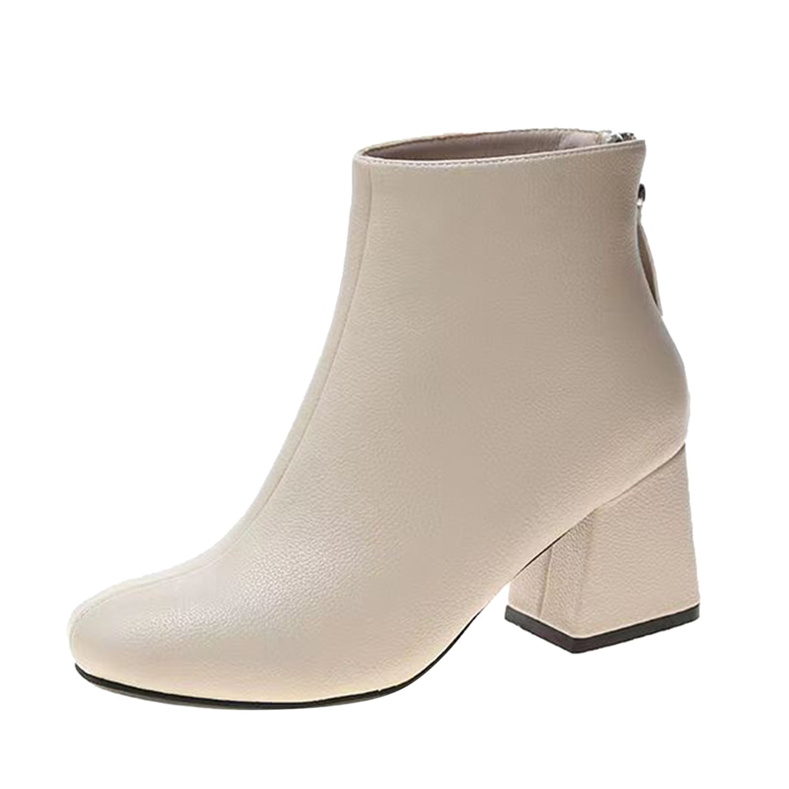 Buy Trendsware Women Ankle Length Boots With Block Heel at Amazon.in