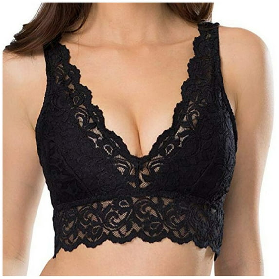 Pimfylm High Impact Sports Bras For Women Women'S Bras Back Smoothing Bras For Women Black 3XL