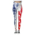 thumbnail image 1 of Pimfylm Leggings for Women Casual Yoga Pants High Waist Loose Straight Long Pants Red White Blue Clothing Fourth of July Outfits USA Flag(Hot Pink,XXL), 1 of 6