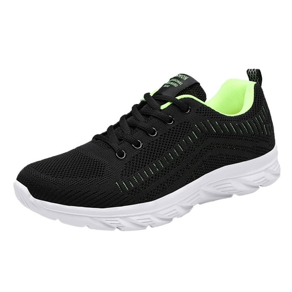 Pimfylm Men Shoes Sneakers Mens Fashion Sneakers Sports Shoe Walking Running Shoes Casual Sneaker Green 11.5