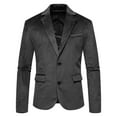 thumbnail image 1 of Pimfylm Mens Blazers Fashion Open Front Mens Blazer Jackets Black L, 1 of 4