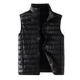 thumbnail image 1 of Pimfylm Mens Puffer Vest Casual Sleeveless Warm Men's Vest Trendy Solid Color Zipper Lightweight Top, 1 of 3