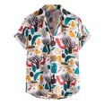 thumbnail image 1 of Pimfylm Mens Short Sleeve Button Down Shirts Men's Heavyweight Cotton Short Sleeve Crew Neck T-Shirt Gold L, 1 of 4