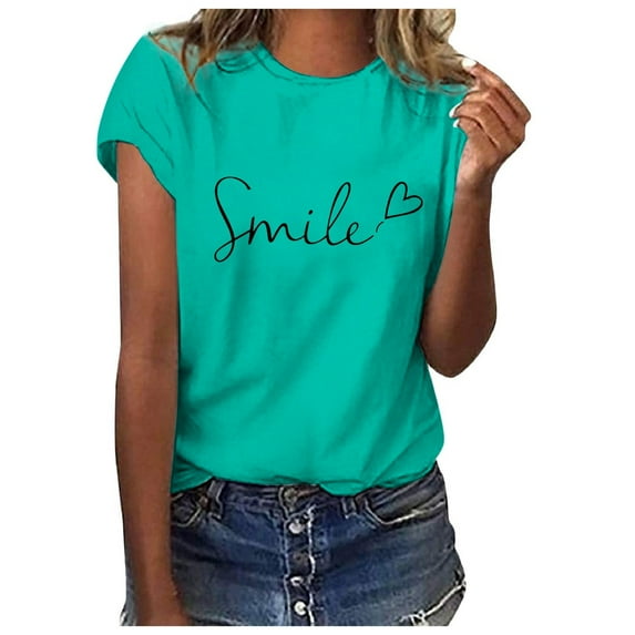 Pimfylm Oversized Tshirts for Women, Womens T Shirts Short Sleeve Striped Color Block Leopard Casual Tops(Green,M)