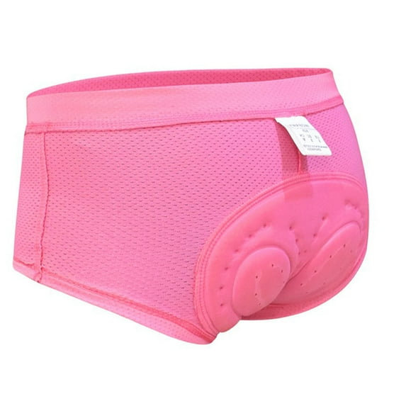 Pimfylm Padded Equestrian Underwear for Women, Underwear, Padded Bike Shorts Women, Breathable Ergonomic Design Pink, XXXL