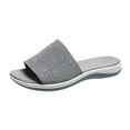 thumbnail image 1 of Pimfylm Slippers With Arch Support For Women Womens Memory Foam Footbed Sandals - Beach, Pool, Shower - Runs 1 Size Small Grey 9, 1 of 5