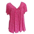 thumbnail image 1 of Pimfylm Soft Fasion Ladies Tops And Blouses Blouses For Women Fashion Hot Pink S, 1 of 5