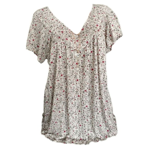 Pimfylm Soft Fasion Womens Blouses And Tops Casual Spring Blouses For Women White L