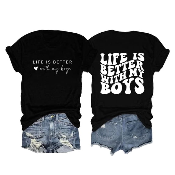 Pimfylm Summer Shirts for Women, Women's Casual Short Sleeve T-Shirts Crew Neck Tunic Basic Summer Tops Henry Shirt(Black,XL)