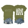 thumbnail image 1 of Pimfylm T Shirts for Women Graphic, Women's Summer Tops Casual Short Sleeve Basic T Shirts Crew Neck Loose Tee Shirts(Green,XXL), 1 of 4