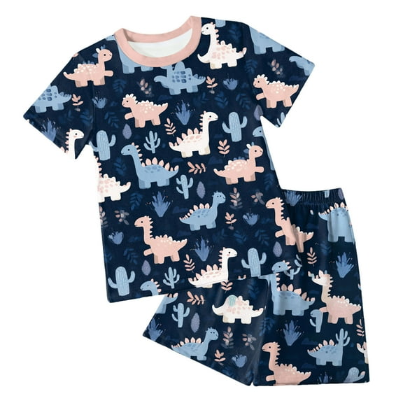 Pimfylm Toddler Baby Boy Summer Outfit,5t Sweatsuit Boy Toddler Baby Boy Clothes Farm Embroidered Short Sleeve T Shirt And Plaid Shorts Set 2Pcs Summer Outfit