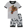 thumbnail image 1 of Pimfylm Toddler Baby Boy Summer Outfit,Designer Pants for Kids Baby Boy Shorts Set Summer Clothes Toddler Bear Embroidery Short Sleeve Lapel T Shirt Shorts Outfit, 1 of 9