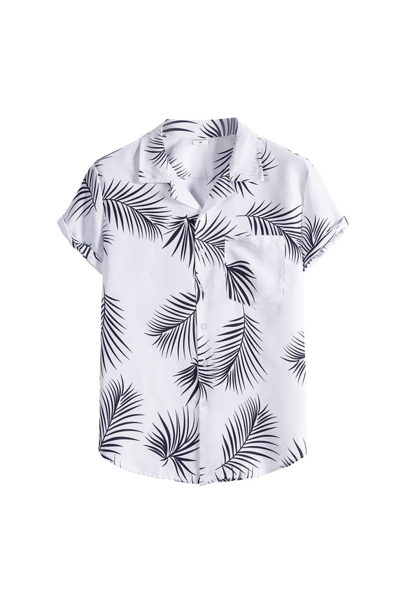 Western Shirts For Men Men's Long Sleeve T-Shirt White M