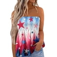 thumbnail image 1 of Pimfylm Women's 4th of July Sleeveless Tank Tops Summer Patriotic Shirts American Flag Graphic Tees Vest Womens(Red,XL), 1 of 5