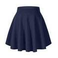 thumbnail image 1 of Pimfylm Women's Basic Versatile Stretchy Flared Casual Mini Skater Skirt Blue, S, 1 of 2