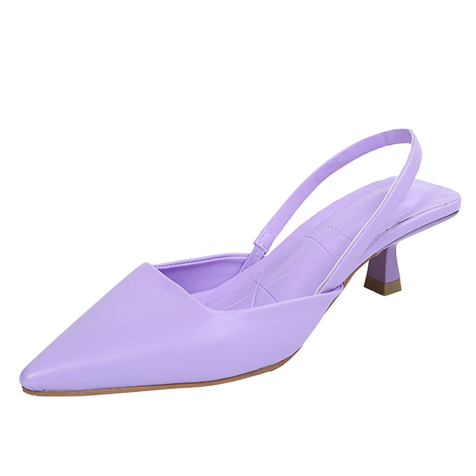 Lilac Satin Women Pumps Platform Heels Peep Toe Ankle Strap Plus Size