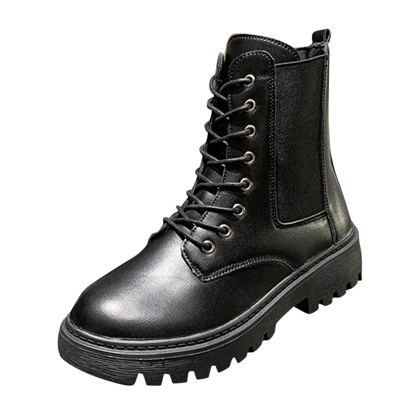 Womens black cheap duty boots