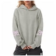 thumbnail image 1 of Pimfylm Womens Oversized Hoodies Comfy Sweatshirts Fall Fashion 2025 Outfits Casual Tops Fleece Clothes with Pockets Grey, XXXL, 1 of 5