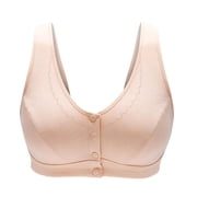 Pimfylm Womens Sports Bras Bras For Women Full Coverage Cotton Bras For Women Beige 2XL