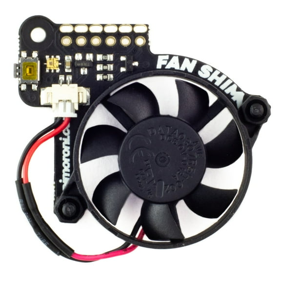 Pimoroni PIM461 Fan SHIM for Raspberry Pi 30mm no-solder, controllable CPU fan with RGB LED
