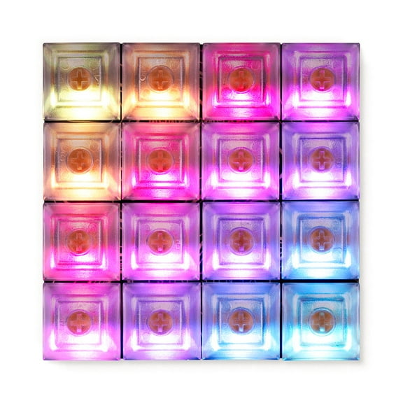 Pimoroni PIM565 Keybow 2040 - Clicky keys A luxe all-in-one 16 key mini mechanical keyboard customisable RGB lighting