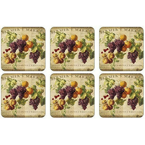 Pimpernel - Abundant Fall Set of 6 Coasters