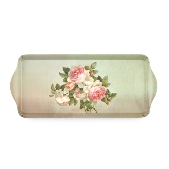 Pimpernel Antique Roses Melamine Sandwich Tray - 15.25" x 6.5"