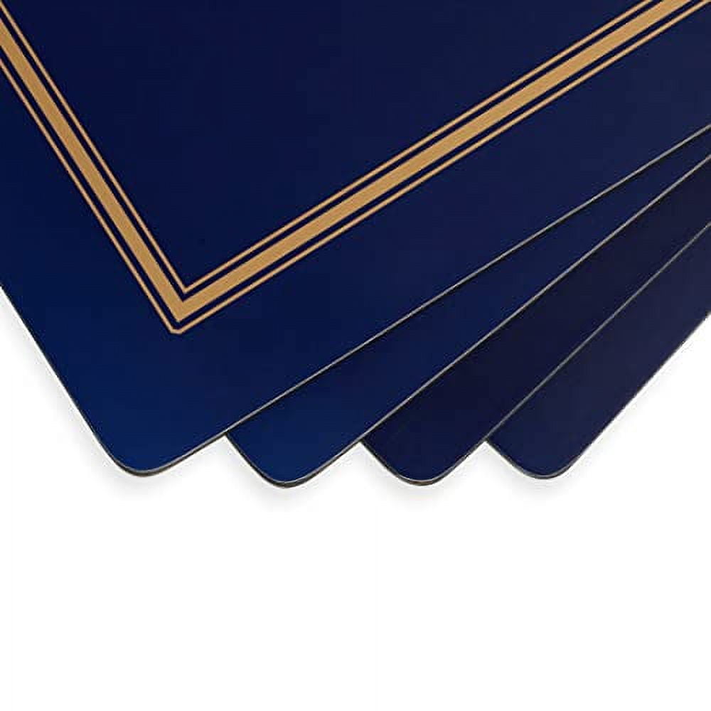 Pimpernel Classic Midnight Blue Collection Placemats Set of 4 Heat