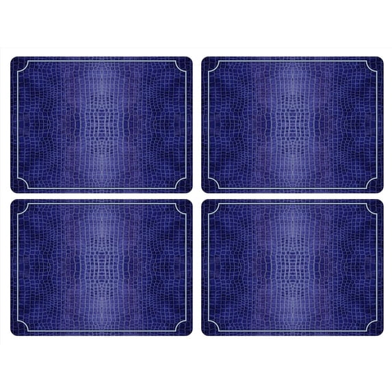 Pimpernel Croc - Blue Placemats S/4 16" X 12"