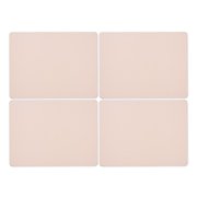 Pimpernel Flossy Collection Placemats, Set of 4, Cork-Backed Board, Millennial Pink, Hard, Heat Resistant Mat, Wipeable Placemat, Measures 15.7 x 11.7 Inches