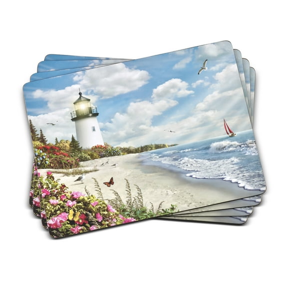 Pimpernel Rays of Hope Collection Placemats Set of 4, Heat Resistant Mats Set for Dining Table