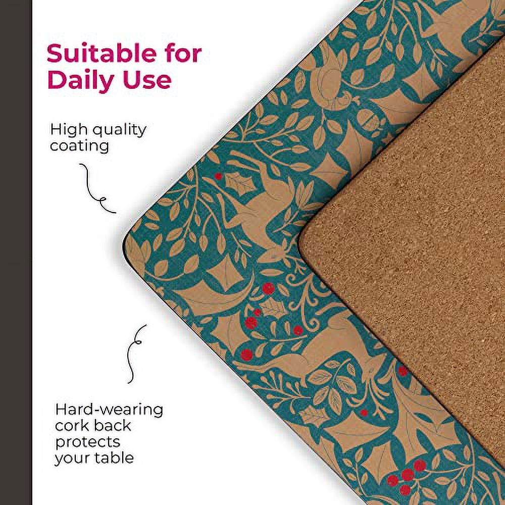 Pimpernel Traditional Christmas Green Collection Placemats Set of 4