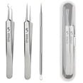 thumbnail image 1 of Pimple Extractor Tools,Blackhead Remover,Pimple Popper,Acne Removal Kit Risk Free Treatment,Whitehead Popping,Blackhead Tweezers, 1 of 9