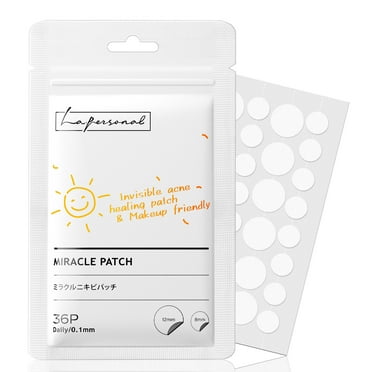 Pimple Patches, Daytime Invisible Spot Cover - Hydrocolloid Acne Pimple Patches for Face, Blemishes and Zits Absorbing Patch, Breakouts Spot Treatment for Skin Care, 36 Count, 8mm & 12mm