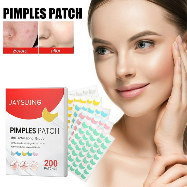 Pimple Patches for Face 200 Count Cut Moon Hydrocolloid Acne Patches ...