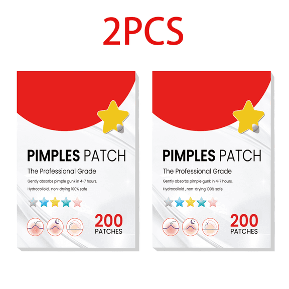Pimple Patches for Face, Hydrocolloid Acne Patches, Cute Star Zit Covers, Quick Acne Relief,Colorful Spot Stickers