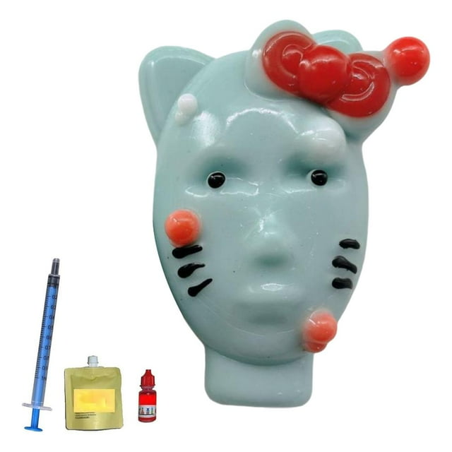 Pimple Popper, Pimple Popping Fidget with Filler Tools, Weird Pimple Popping, Novelty Stress Relief Pimple Popper, Reusable & Self-Filling T9S4