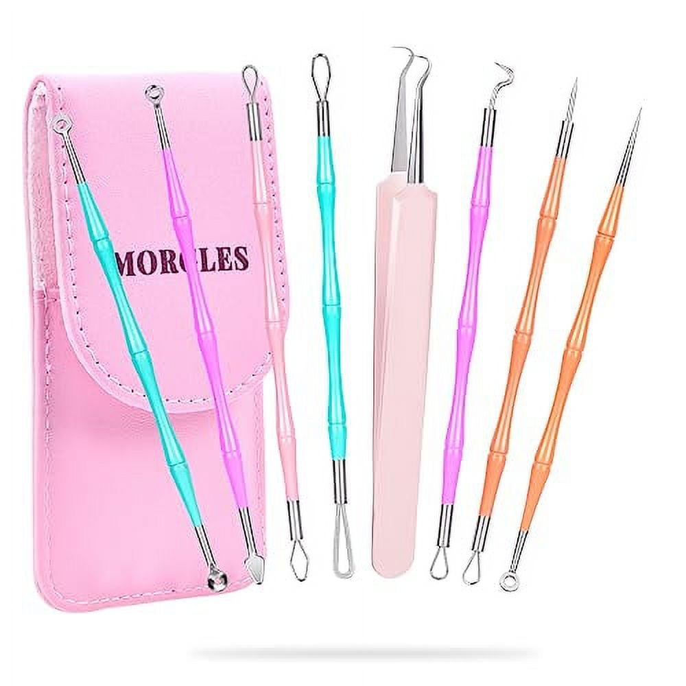 Pimple Popper Tool Kit, 14Heads Professional Stainless Acne Zit Popper Extraction Tools