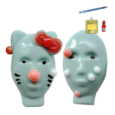 Pimple Popper Toy, Reusable & Self-Filling Weird Alien Pimple Popping Toy with Acne Filler Tools, Pimple Popping Fidget with Filler Tools A+B