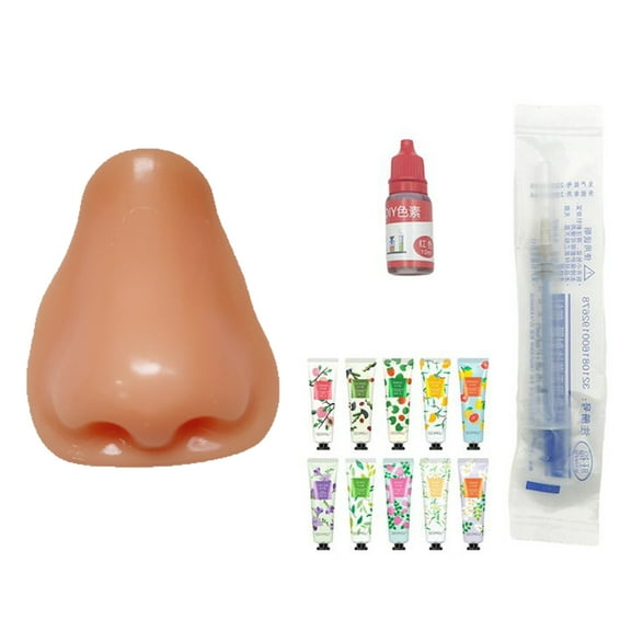 Pimple Popping Stress Relief Simulator – Squeeze Acne Blackhead Remover Nose Prop– Novelty White - 6X6.5cm