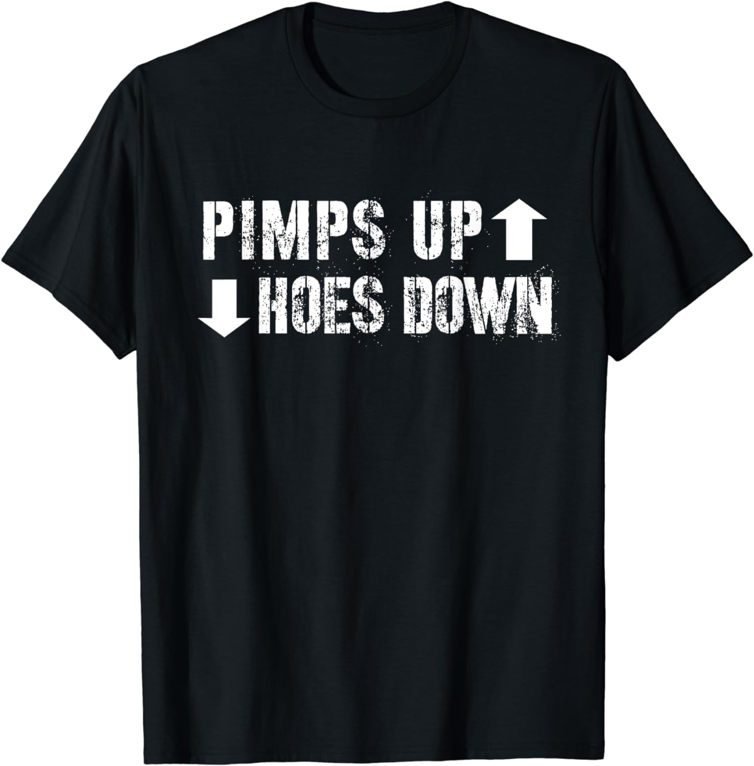 Pimps Up Hoes Down 90s Hip Hop T-Shirt Rap Tee - Walmart.com