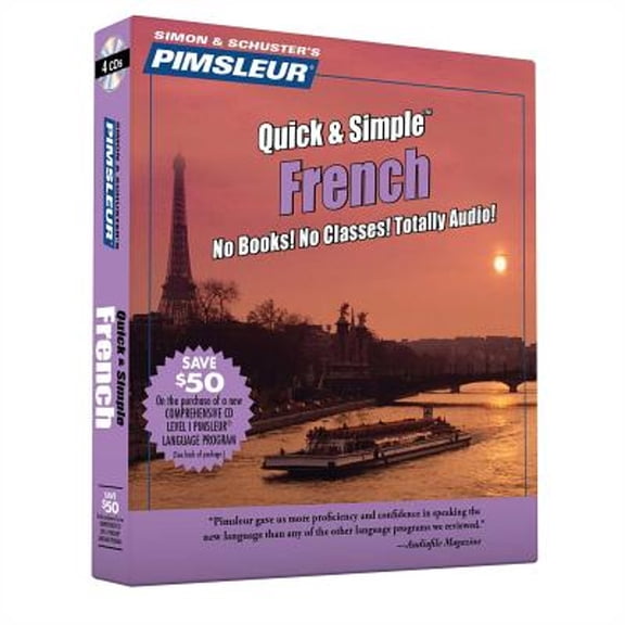 Pre-Owned Pimsleur French Quick & Simple Course - Level 1 Lessons 1-8 CD: Learn to Speak and Understand French with Pimsleur Language Programs (Paperback) 074350951X 9780743509510