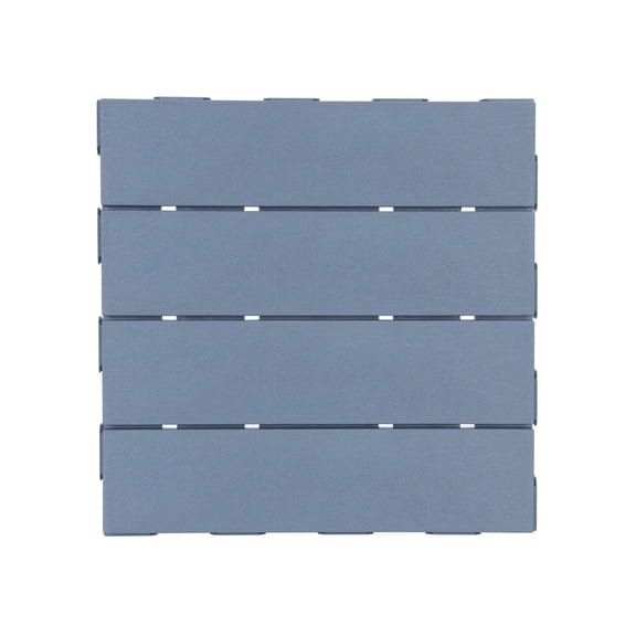 Pimsoran 36‑Pack Interlocking Deck Tiles - 30x30cm Waterproof Patio Flooring with Snap Lock Design, Slip‑Resistant Outdoor Tiles for Balcony, Poolside, Walkways