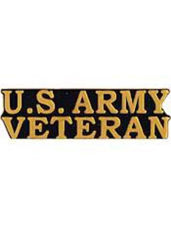 US Army Bold Faced Veteran Pin