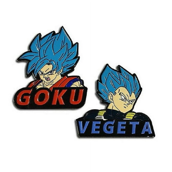 Pin / Badge - Dragon Ball Super Broly - Ssgss Goku & Ssgss Vegeta Pins