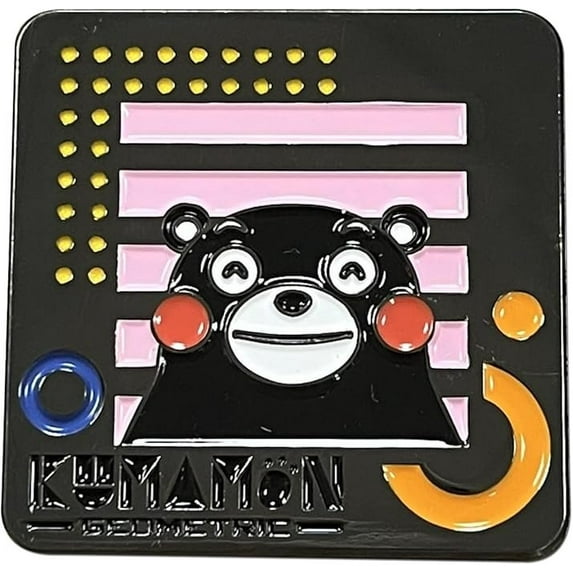 Pin / Badge - Kumamon - Pinsart Kumamon Geometric Style Art Pin