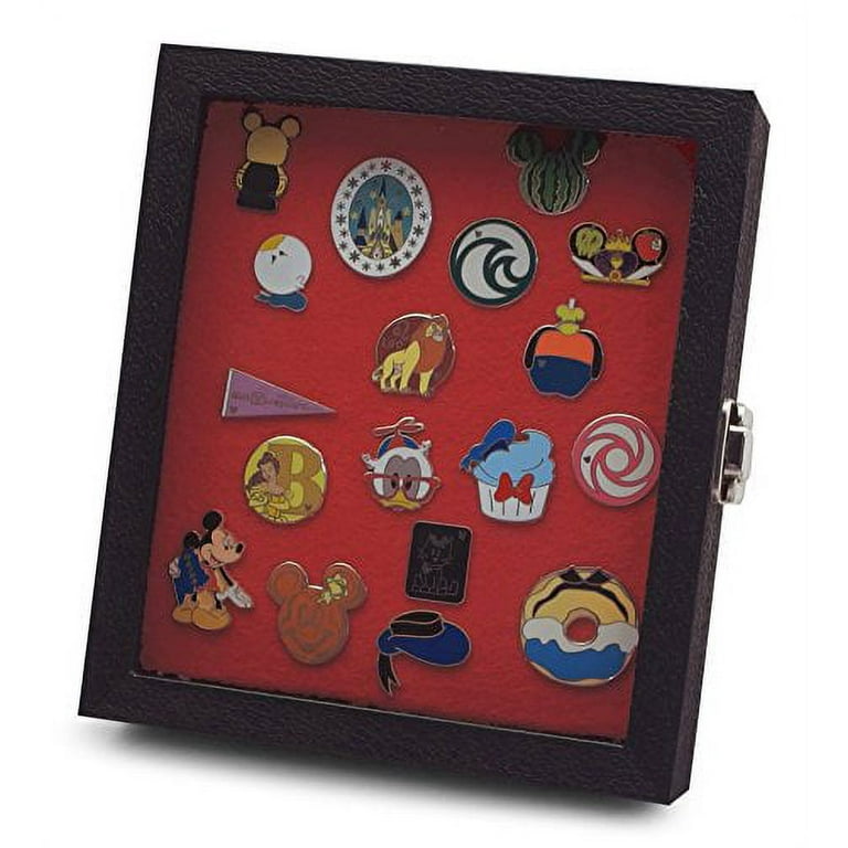 Pin Collector's Compact Display Case by Hobbymaster -- for Collectible Pins  (Red) 