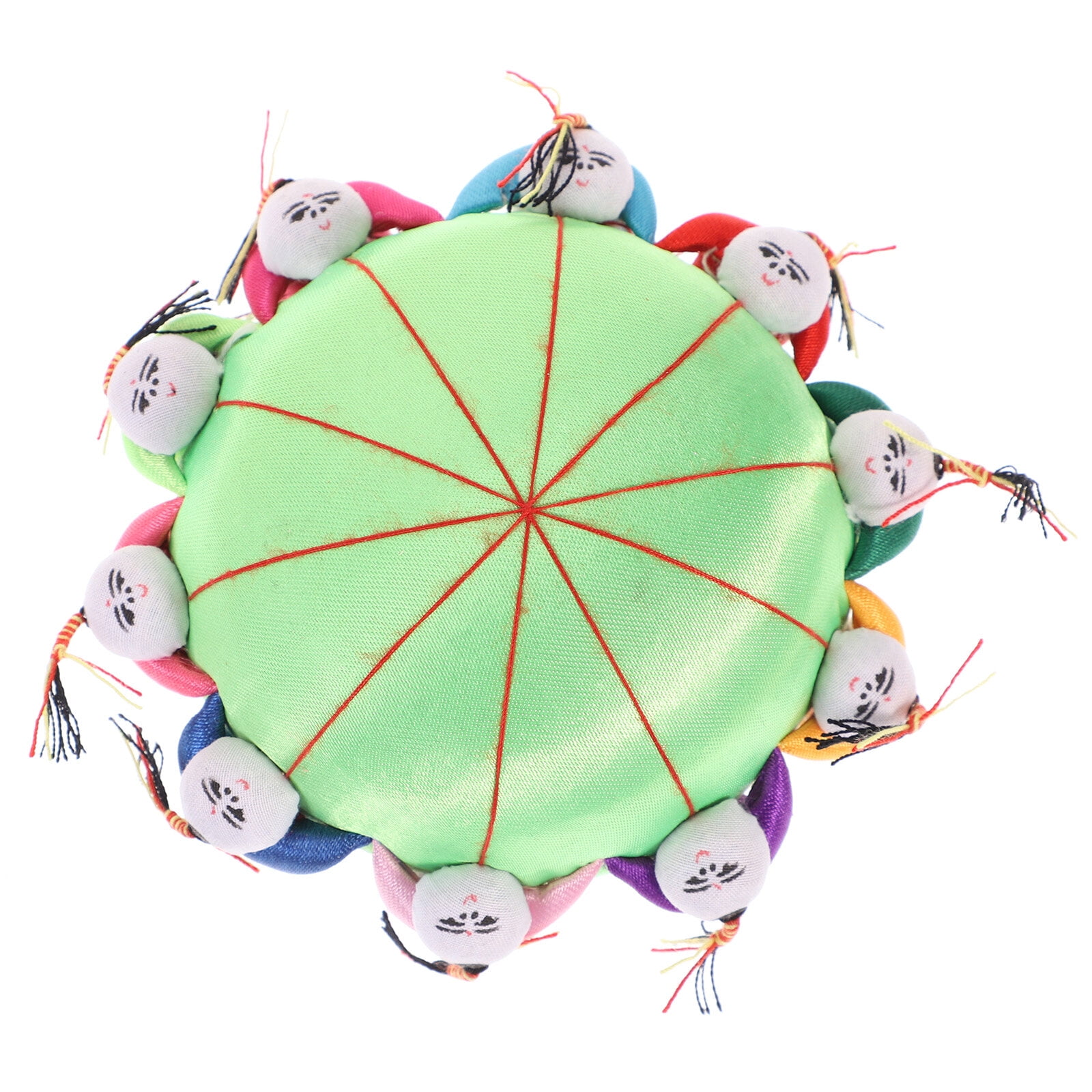 Pink Satin Sewing Needle Pincushion Pin Cushion 10 Boy Chinese 4.25 x 2.25”