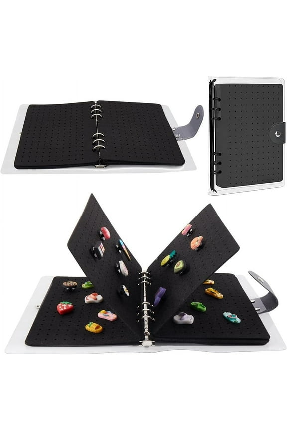 Pin Display Book Black Cloth Portable Collectible Enamel Travel Pins Boards Storage Brooches Organizer Binder Books Suitable for Sports Memorial Lapel Brooch Organization Carrying Case DIY
